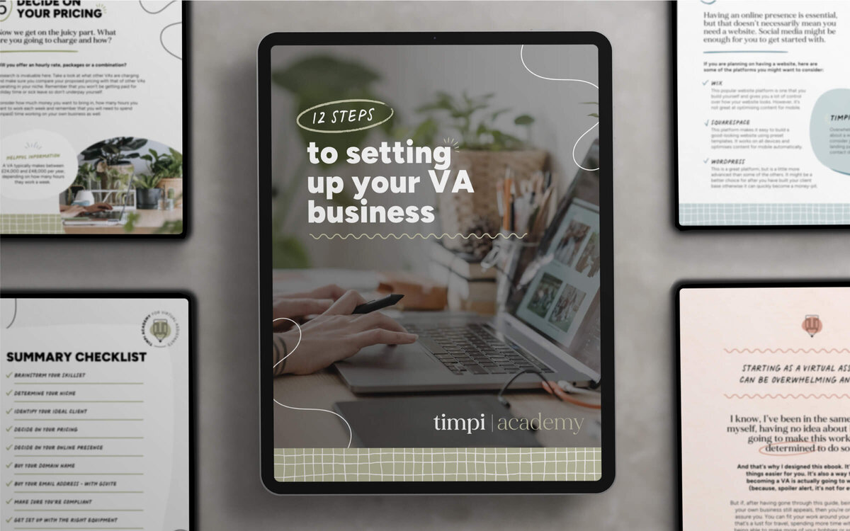 Course content design for a Virtual Assistant brand
