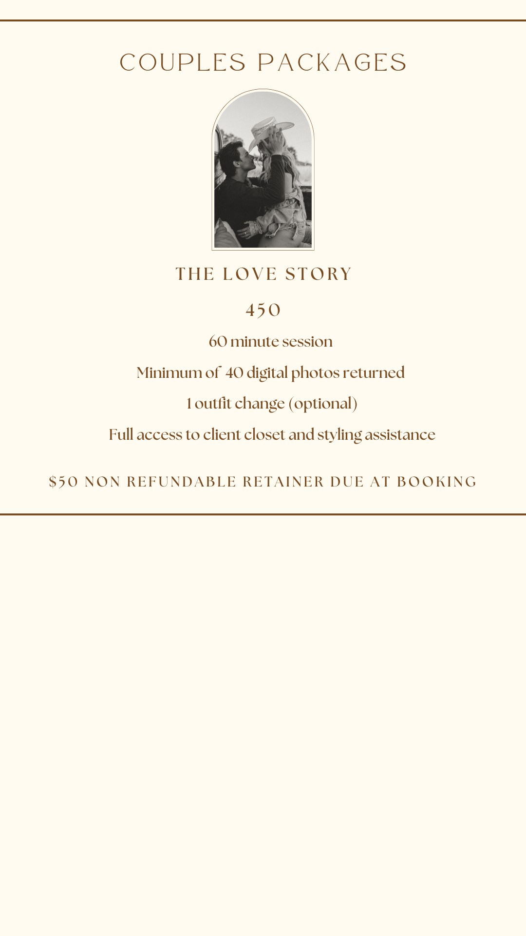 Bloomington Indiana Couples and family Photographer Pricing
