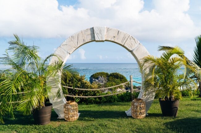 Marble Stone Arch - Event Rentals Bermuda - Big Fish Events