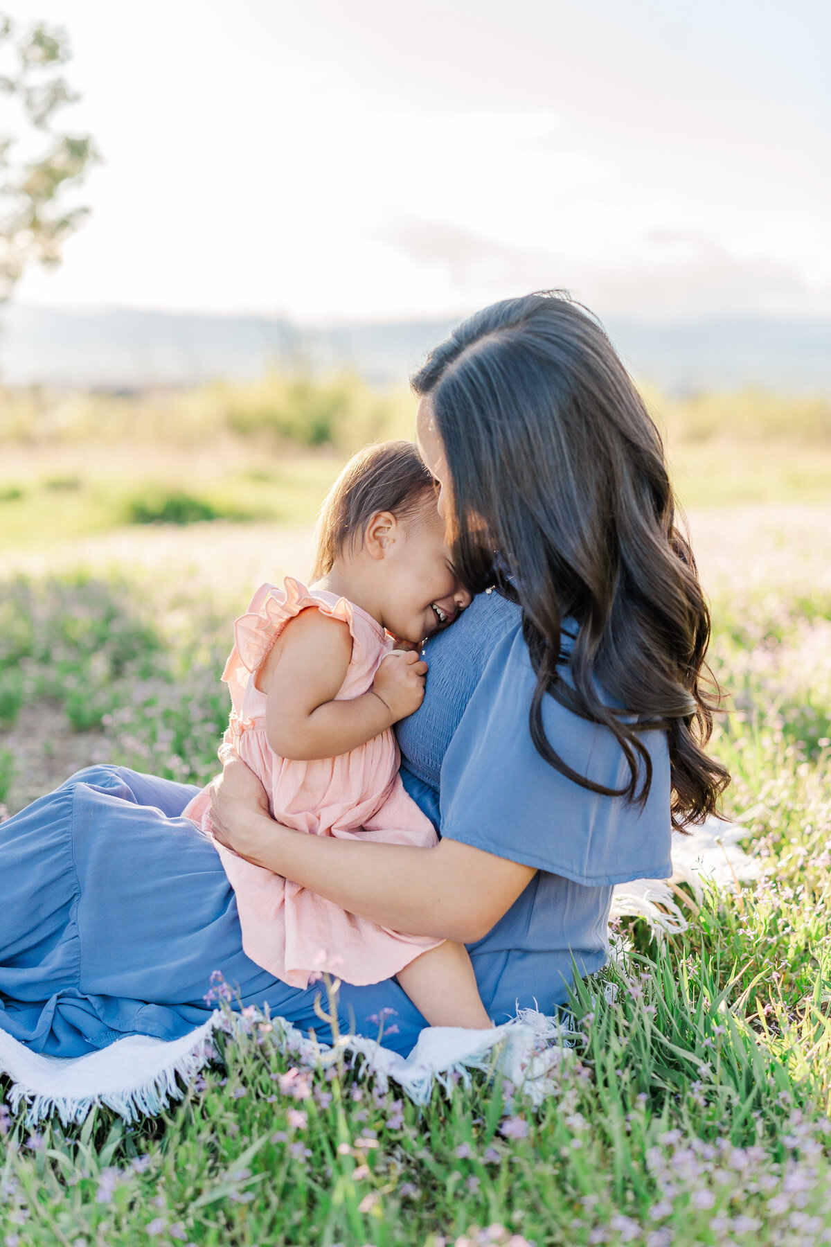 Spring Lilac Family Portraits Highlands Ranch Mansion Flowers Romantic Light and Airy Elena Spraguer Photography0050