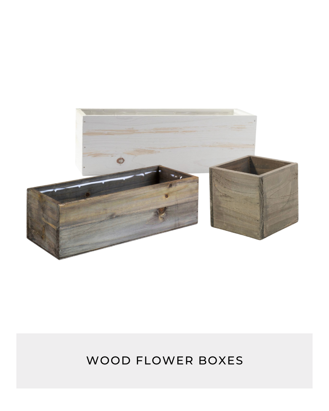 Wood Flower Boxes