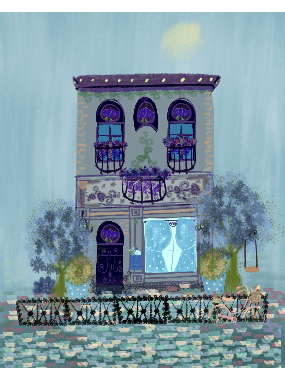 gray brick house 2
