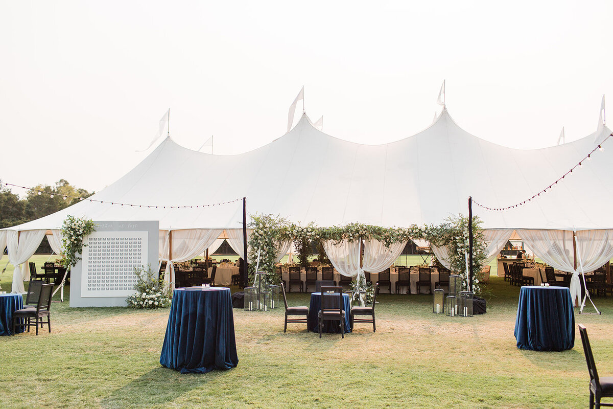 Menlo Circus Club Wedding Sailcloth Tent