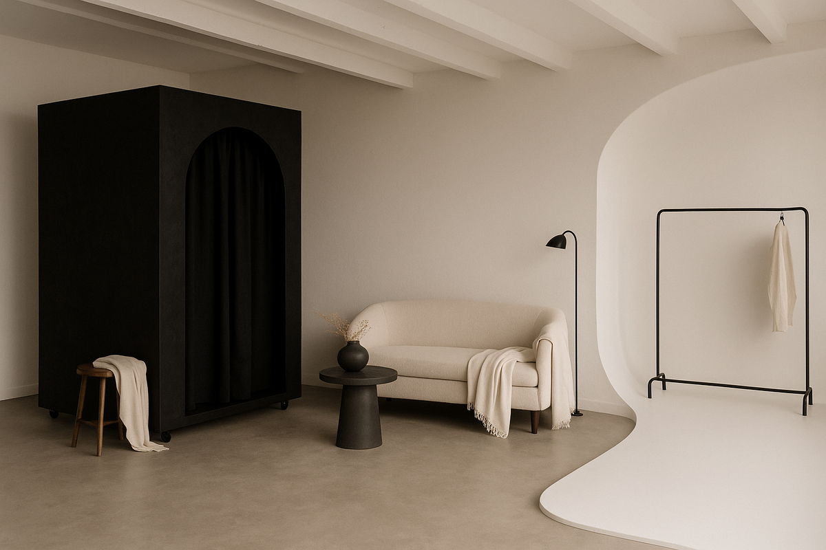 Editorial motherhood portrait session Cary NC studio by Blueberry & Lace Photography