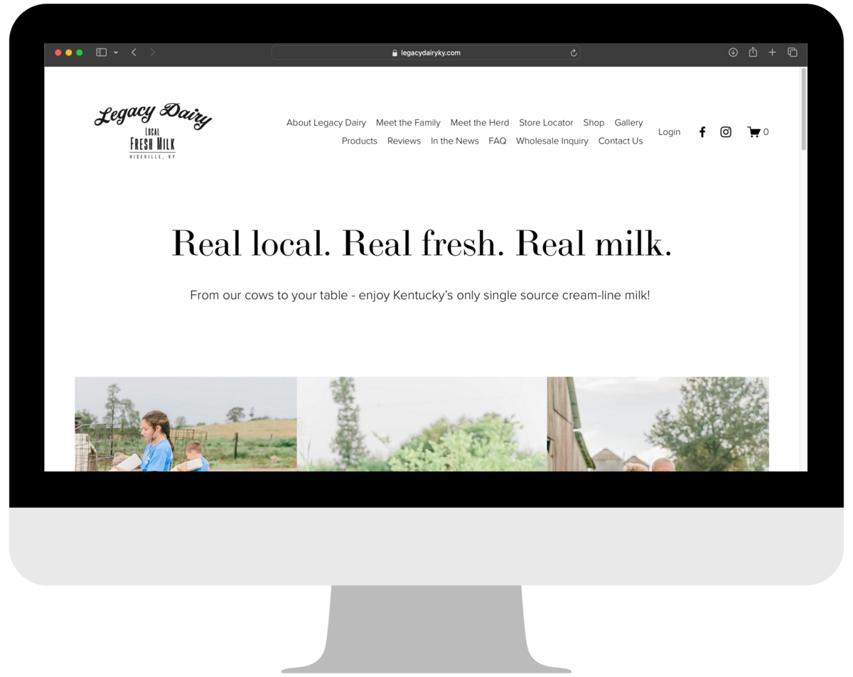 Legacy Dairy - local KY milk, fresh dairy