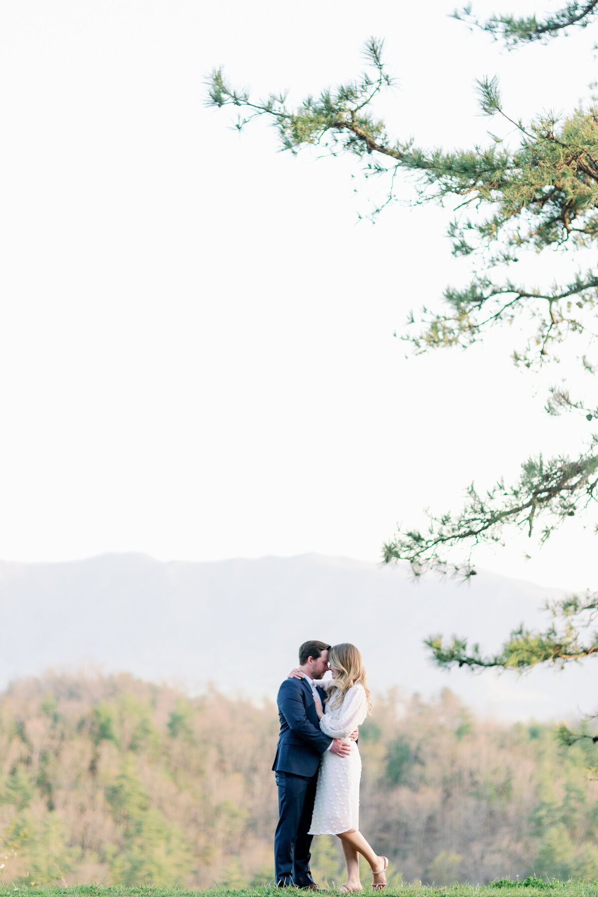 Alyssa and Craig Moutain Engagement - FootHills Parkway - East Tennessee Wedding Photographer - Alaina René Photogrphy-121