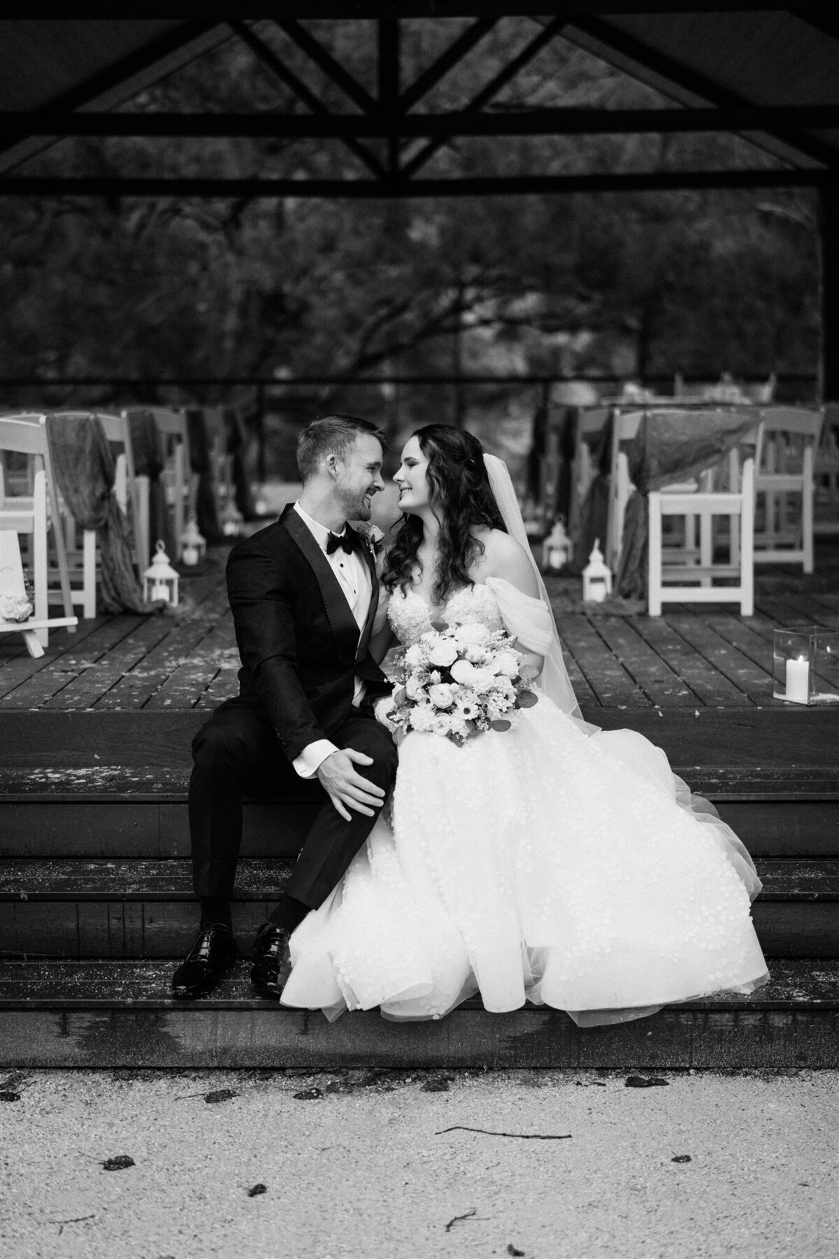 Capturing the blissful essence of a newlywed couple in their radiant wedding photoshoot.