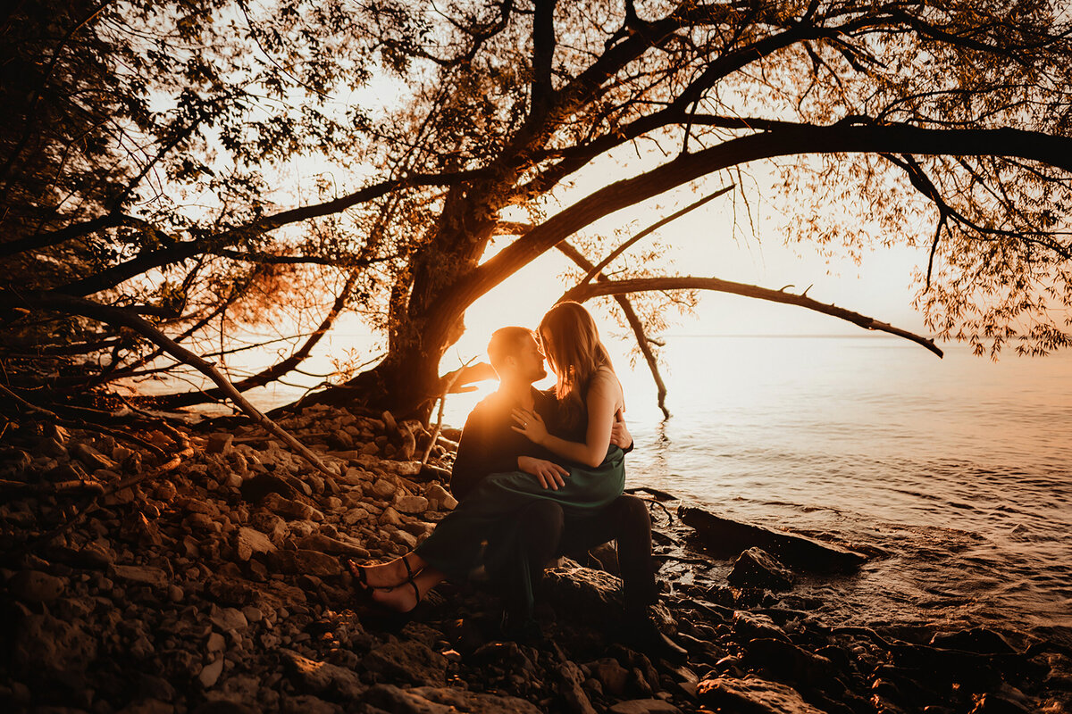 Door County engagement session.