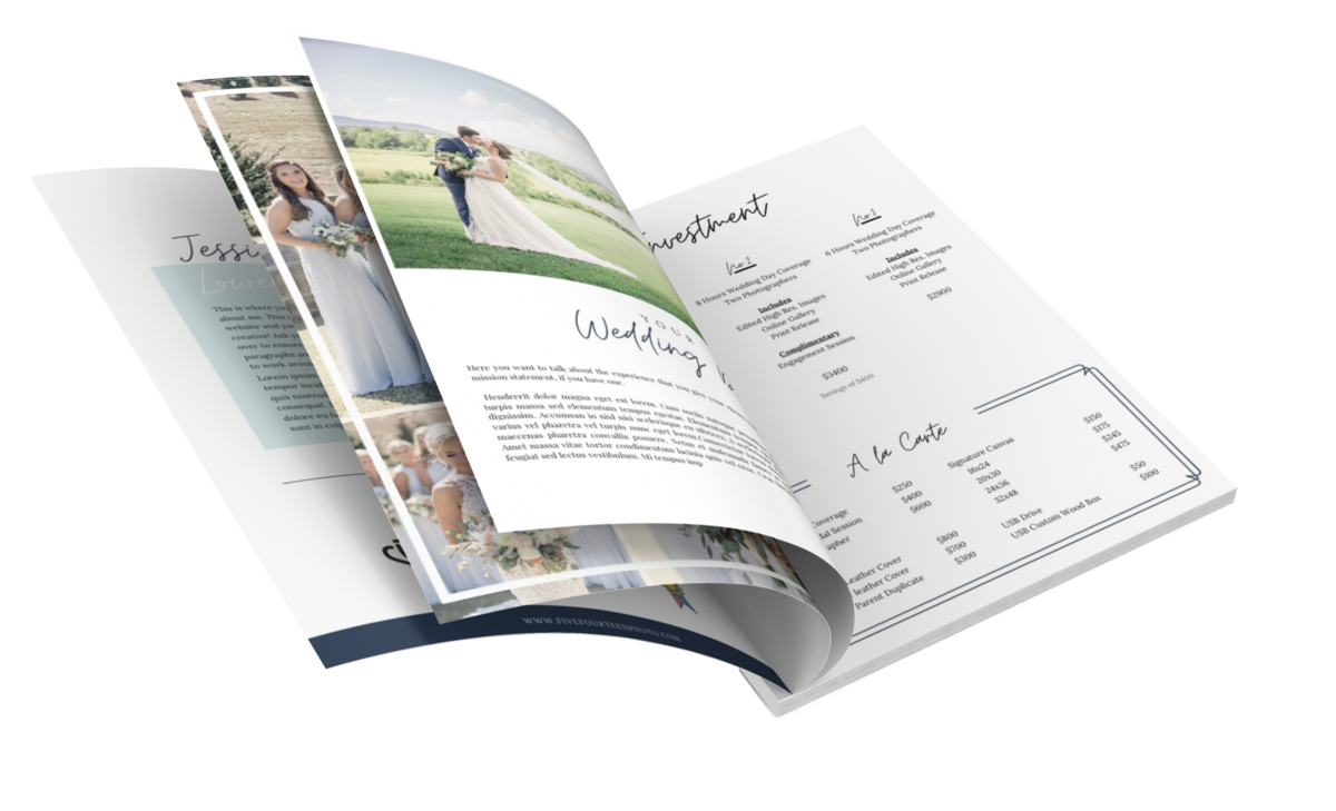 affordable pricing guides for wedding photographers
