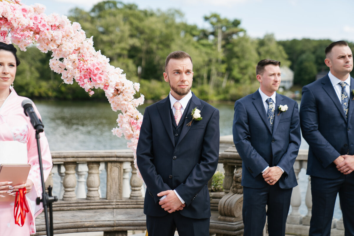 Say 'I do' at Grand View in Mendon, MA. A stunning lakeside wedding venue with breathtaking views, elegant spaces, and timeless photography opportunities
