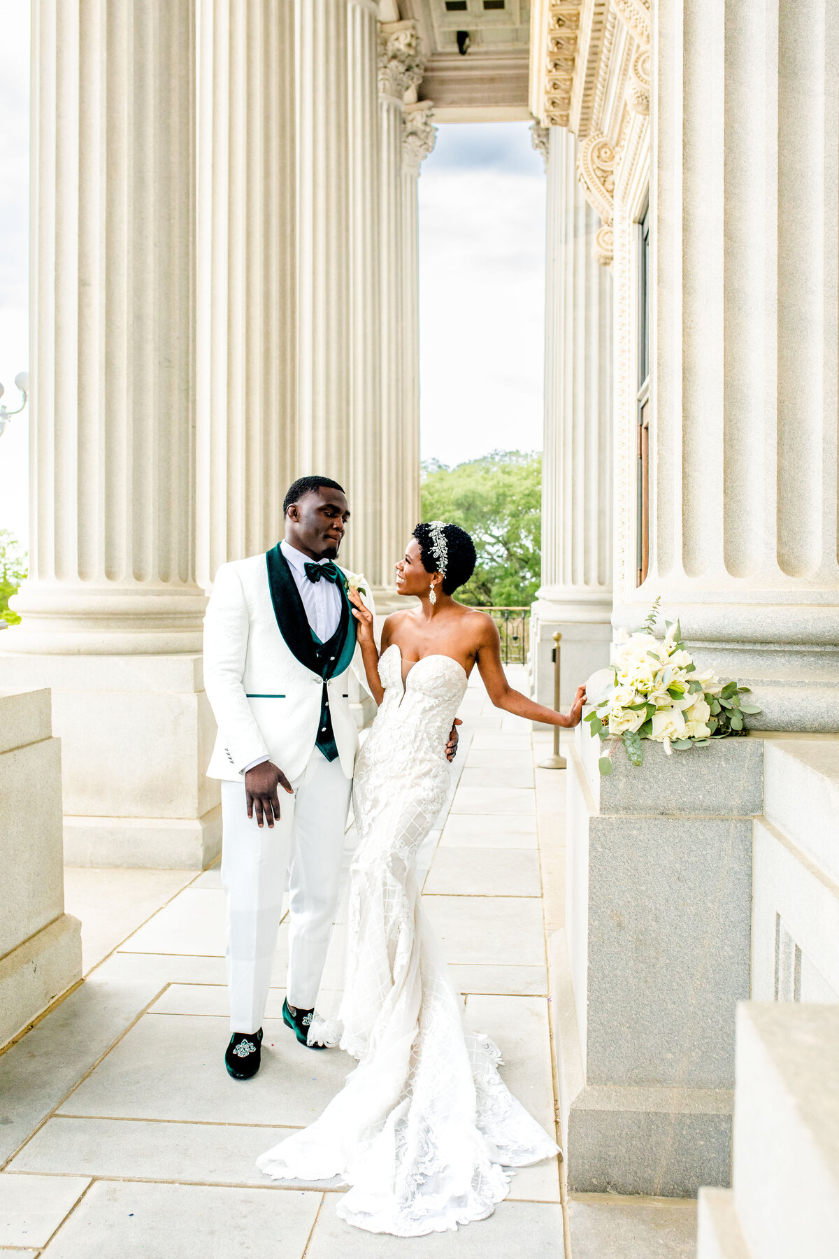 Black couple wedding formals Columbia, SC