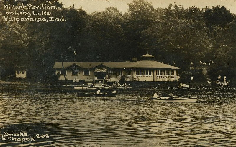 Miller's+Pavilion+on+Long+Lake,+circa+1930+-+Valparaiso,+Indiana