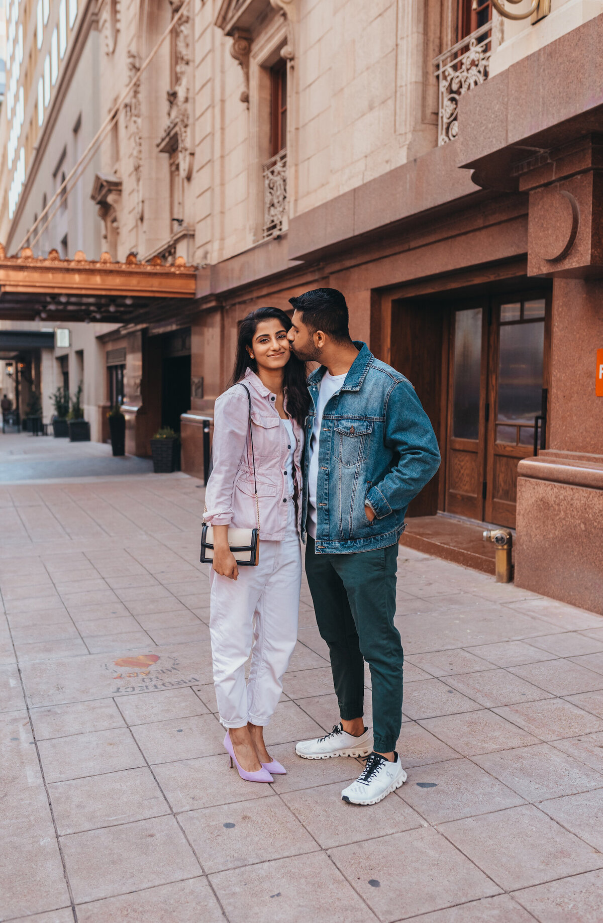 Couple photoshoot in Downtown Dallas