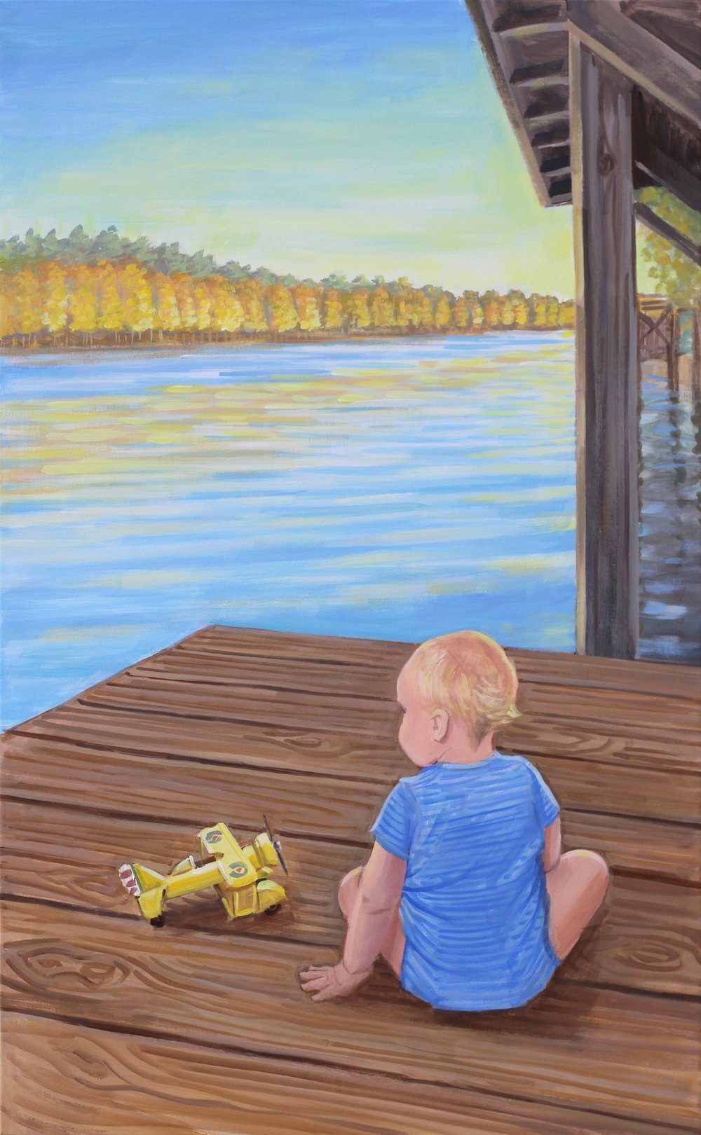First Birthday Child's Portrait Painting