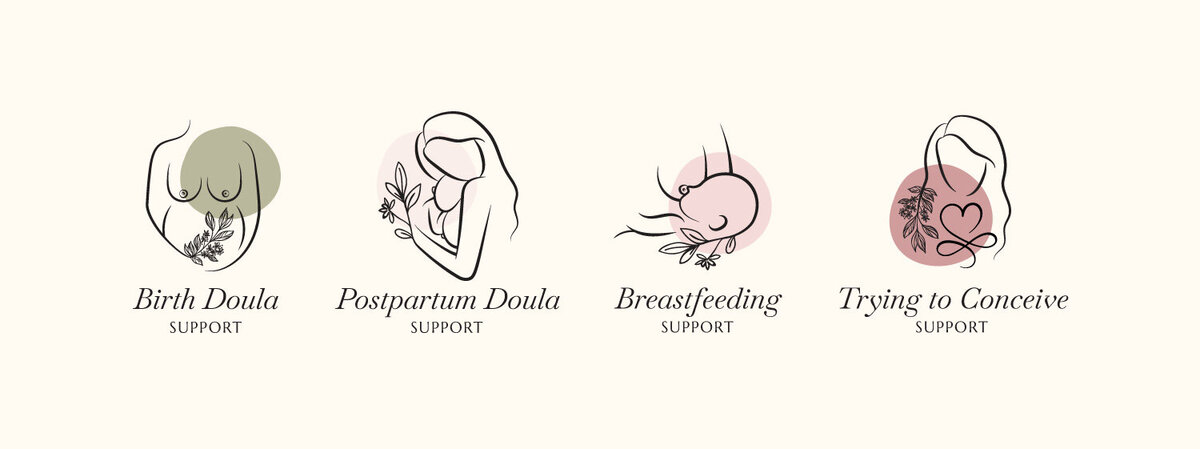 Custom Icon Design for Doula Services