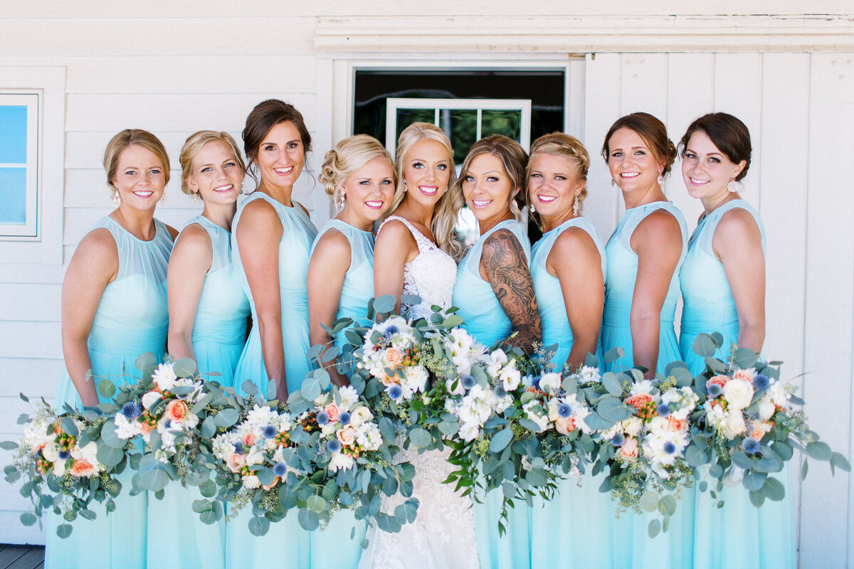 Bride squad at Legacy Hill Farm