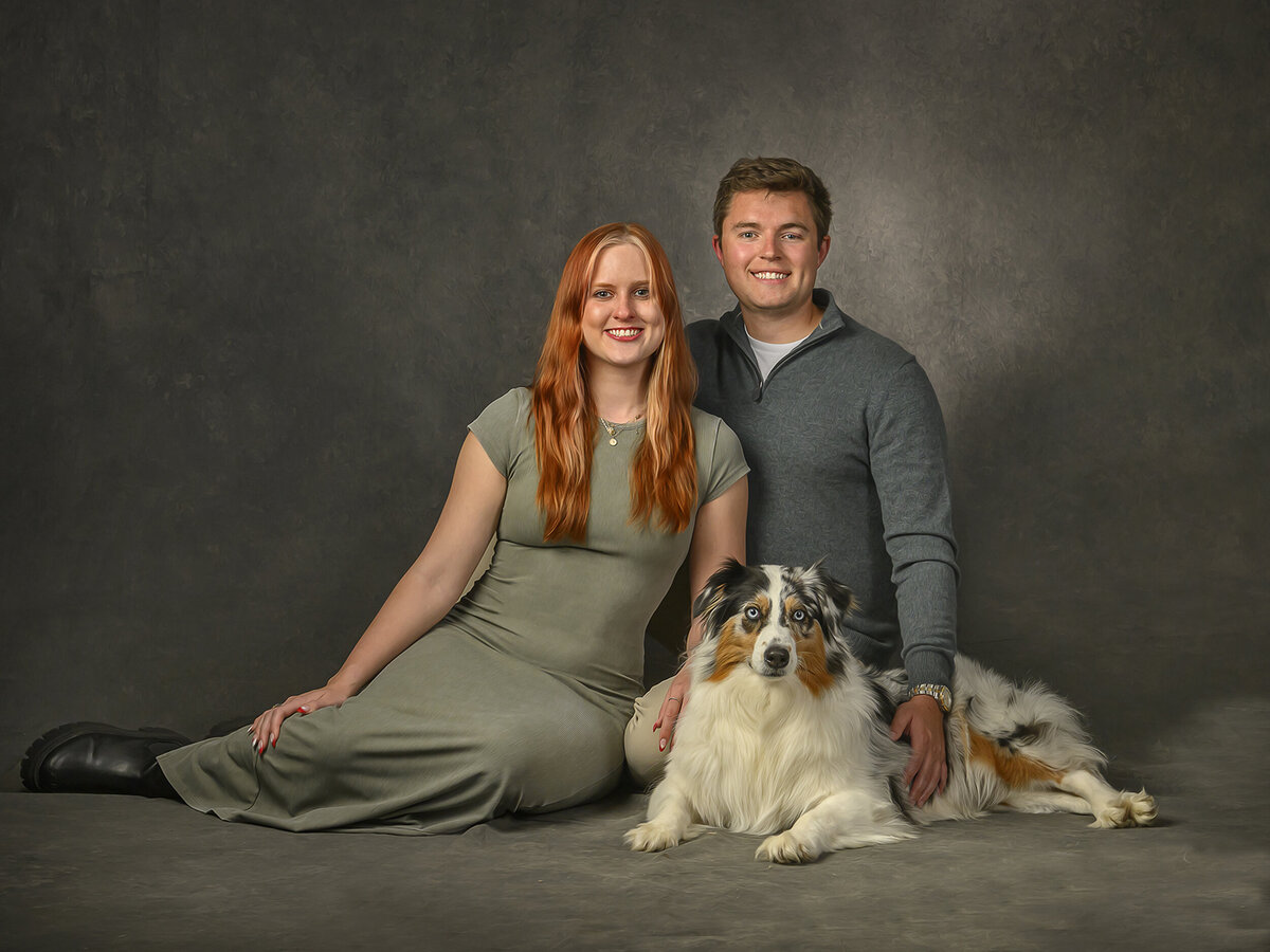engagemant portrait at baldino studios