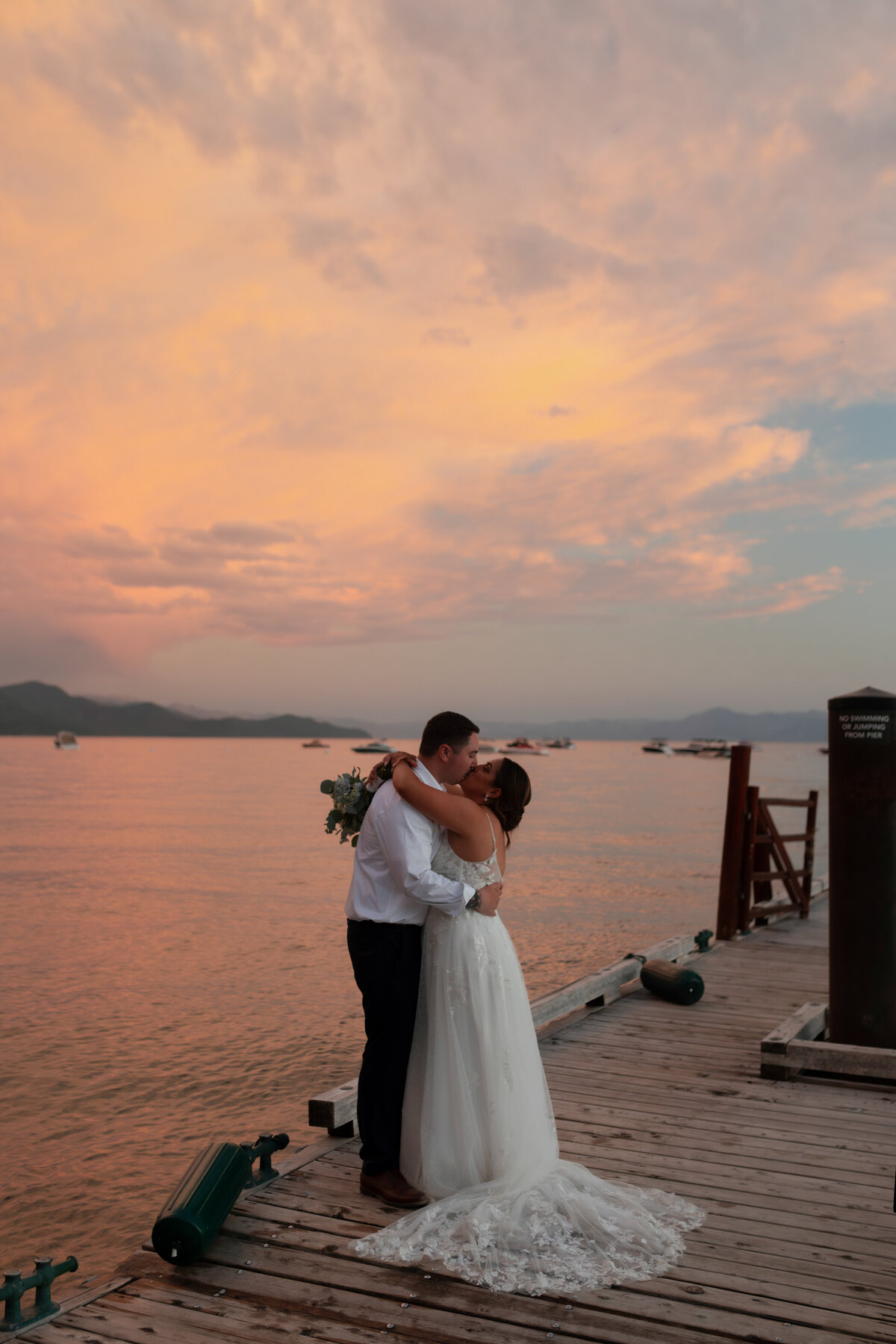 Lara + Andrew North Lake Tahoe Event Center Kings Beach California Katherine Krakowski Lake Tahoe Reno Photographer-27