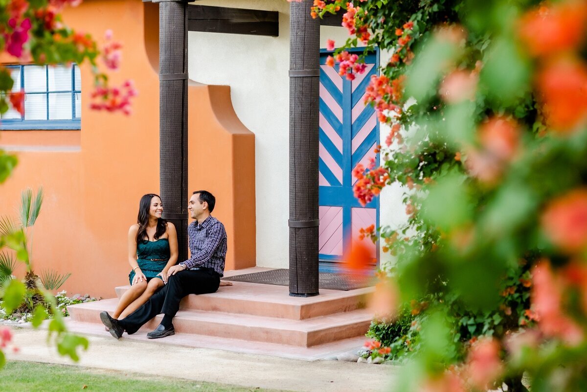 Colorful Palm Springs Engagement Session