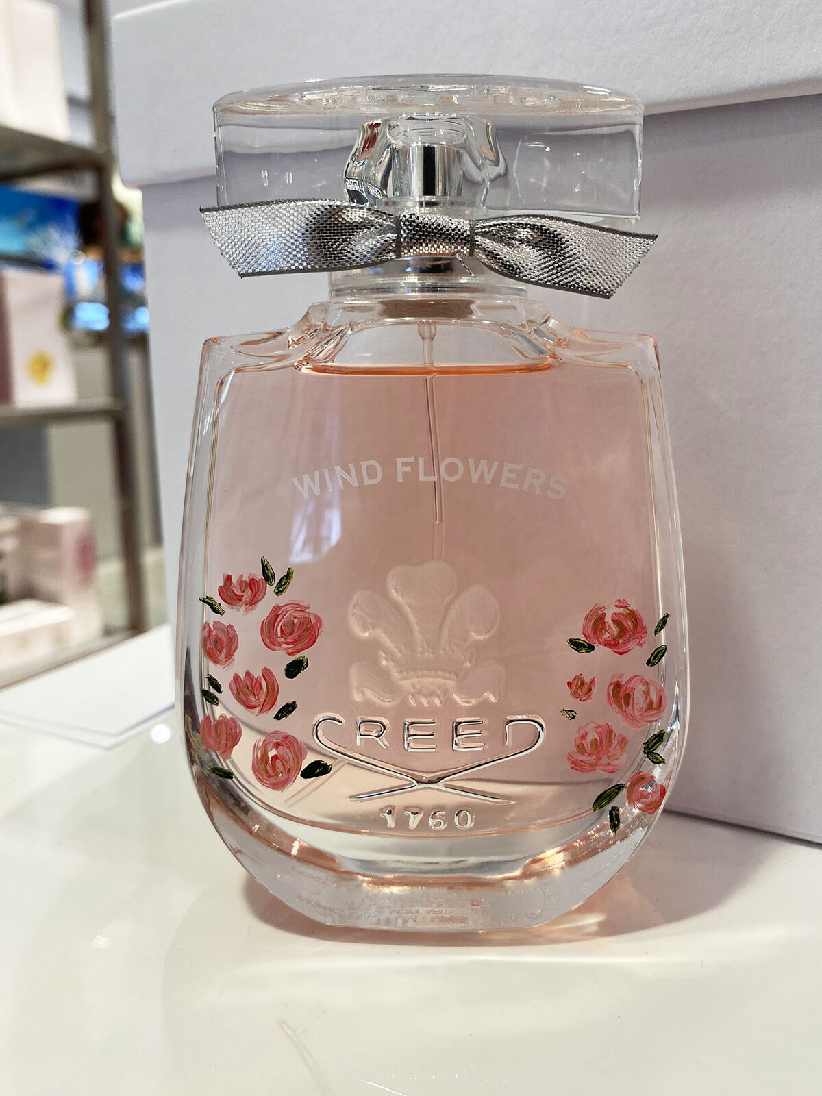 Neiman Marcus Beverly Hills Brand Activation Creed Fragrances Wind Flover Roses Bottle Painting