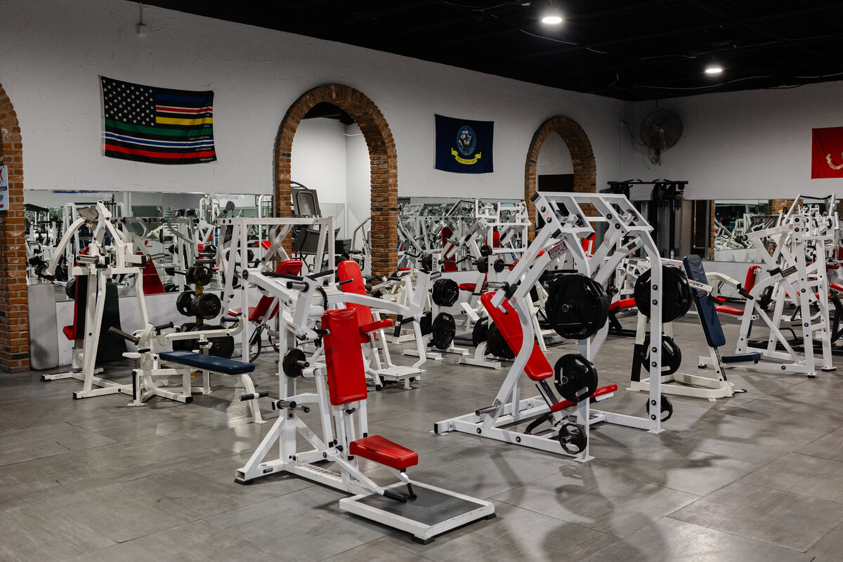 sign in a gym