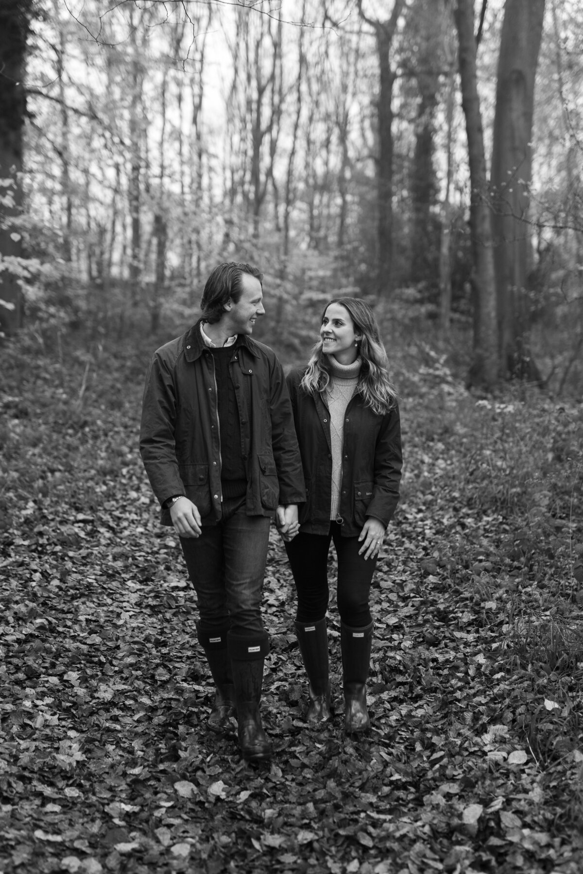 Engagement portraits in Castle Combe, Cotswolds