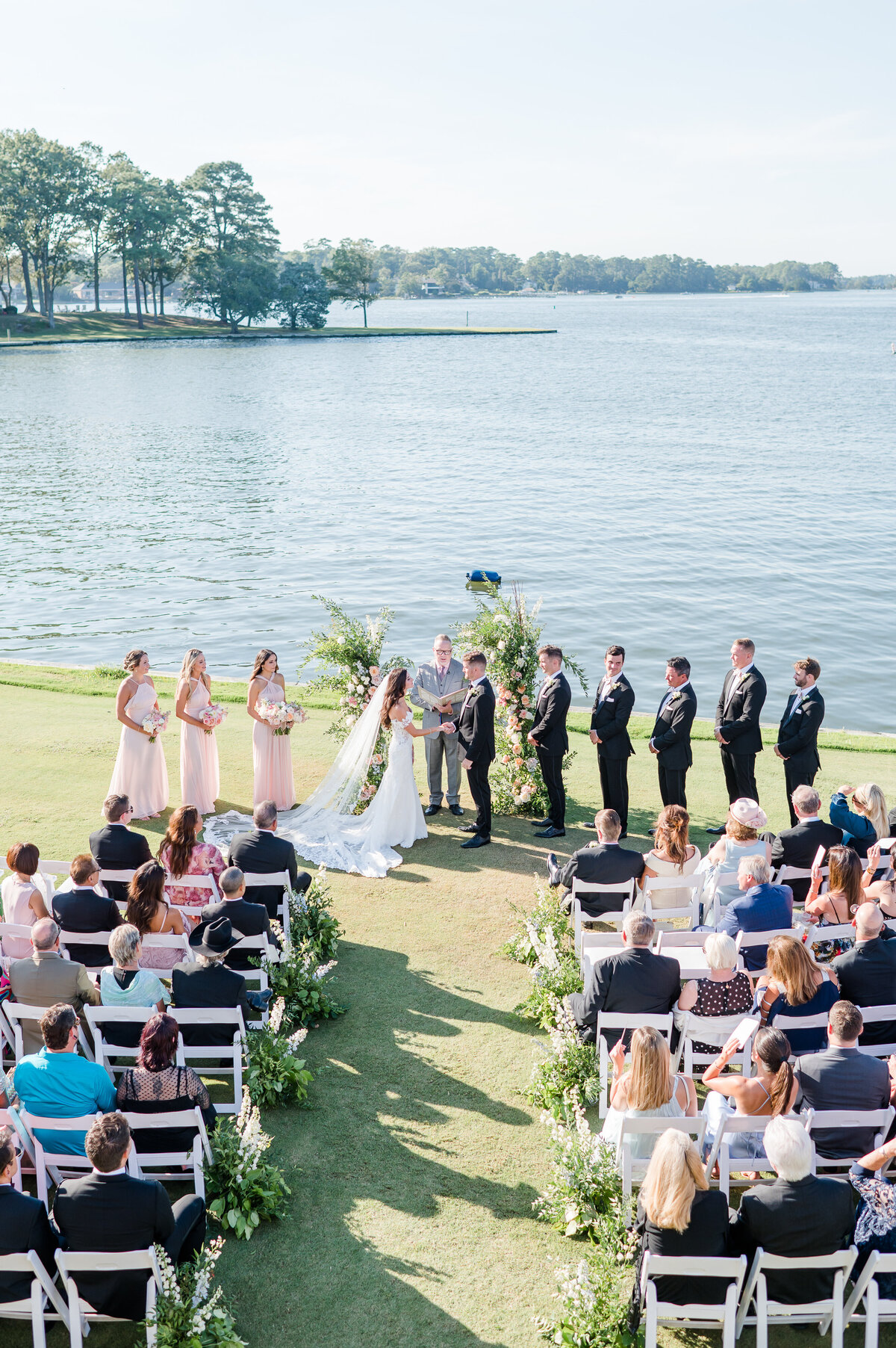 Virginia  wedding at the Cavalier Yacht and Golf Club on the water.