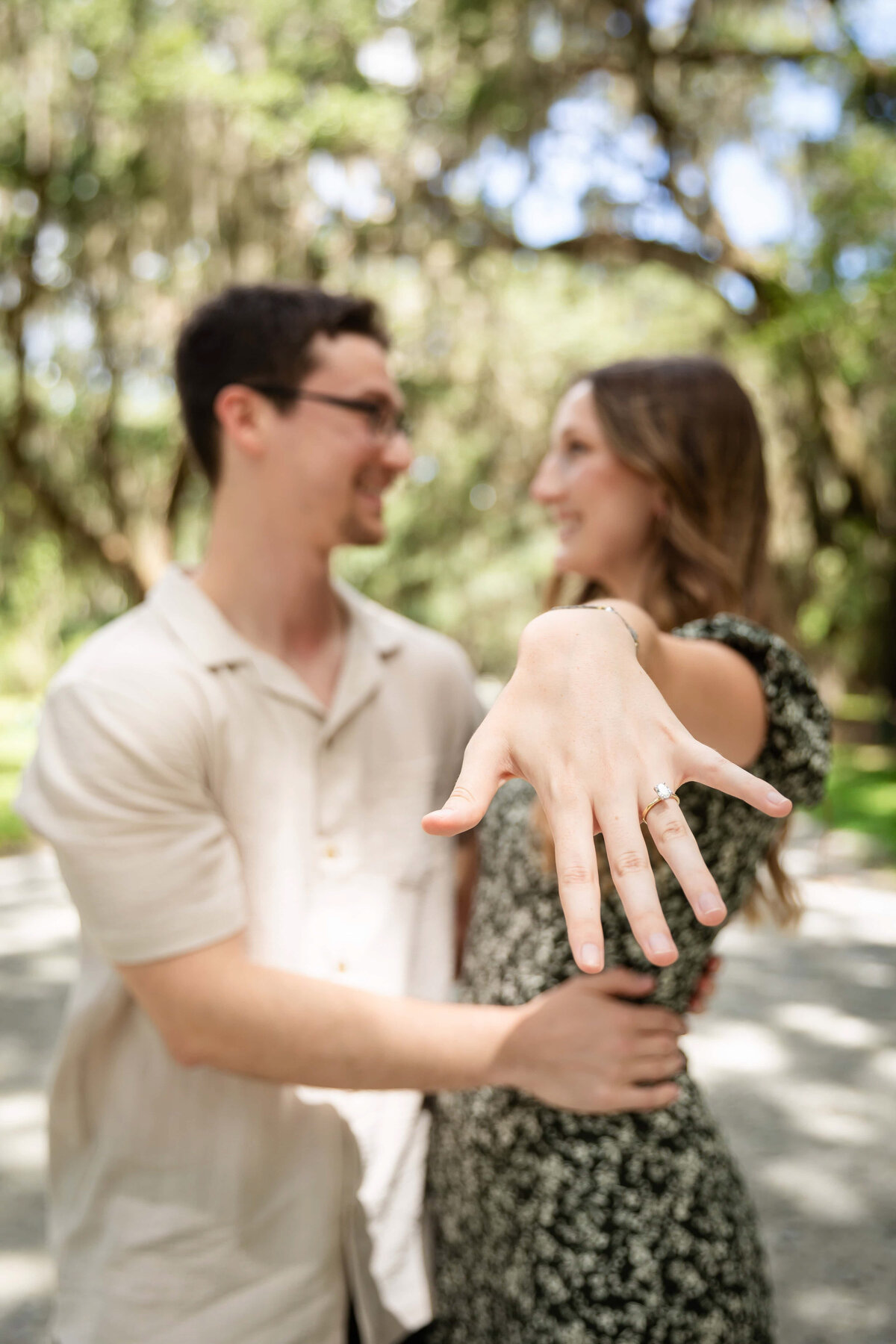 Surprise engagement at Wormsloe Historic Site | Savannah Proposal Photographers | Phavy Photography