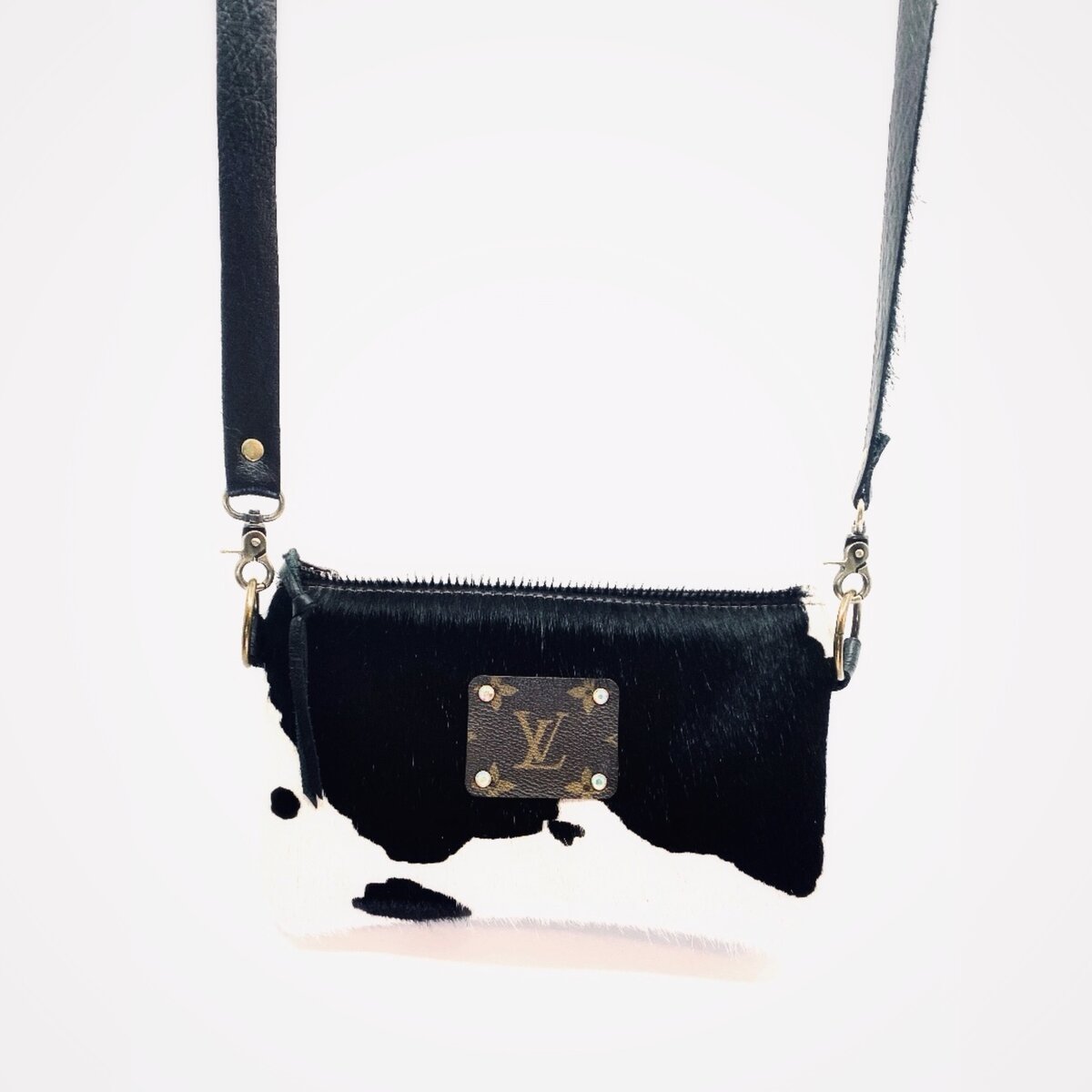 Black and White Cowhide Purse