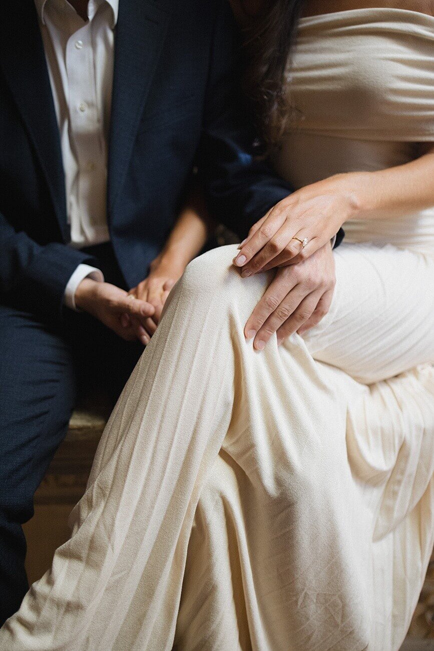 couple holding hands
