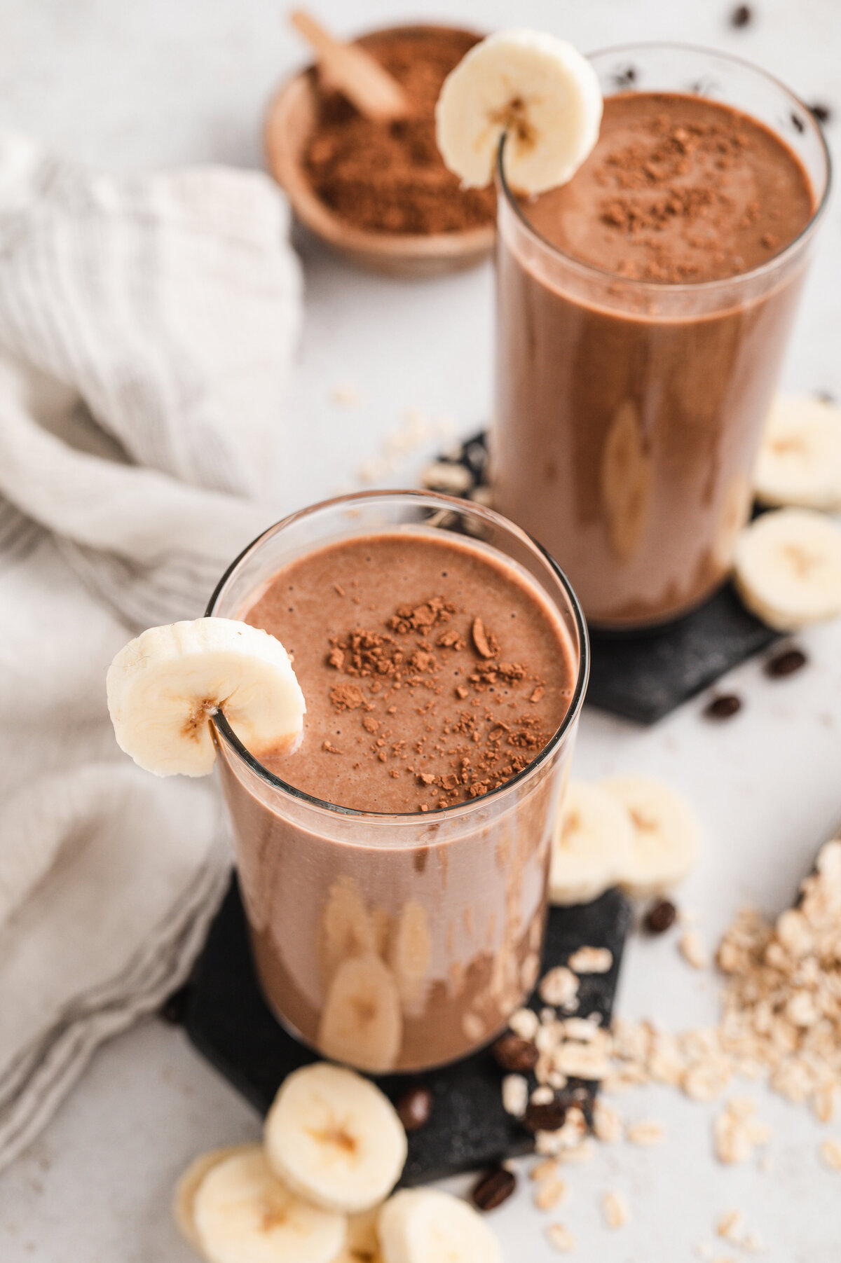 Mocha banana breakfast smoothie-024