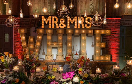 The Word is Love - Your premier destination for Wedding Prop Hire in Manchester, UK. Explore our exquisite collection of Light up Letters, Backdrops, Sequin Walls, Neon Sign Hire, and Wedding Accessories for unforgettable weddings and events in North West, UK