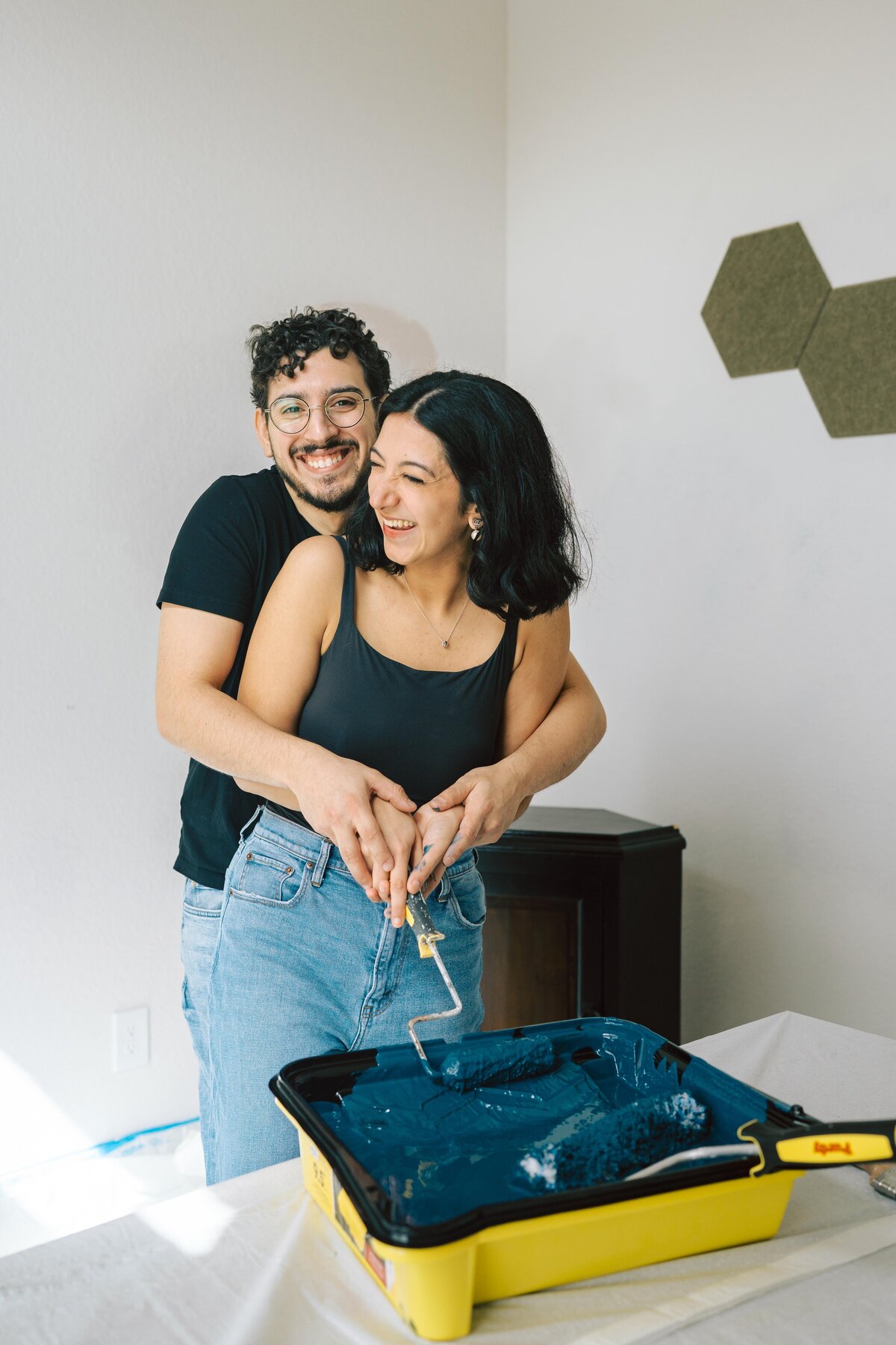 Madison & Reagan Home Engagement Shoot in Houston, TX (8 of 77)