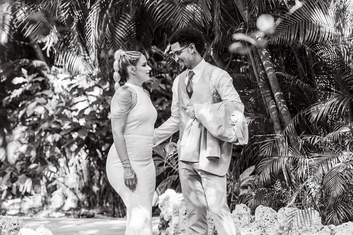 Jungle Island Engagement Photo of Couple By White House Wedding Photography