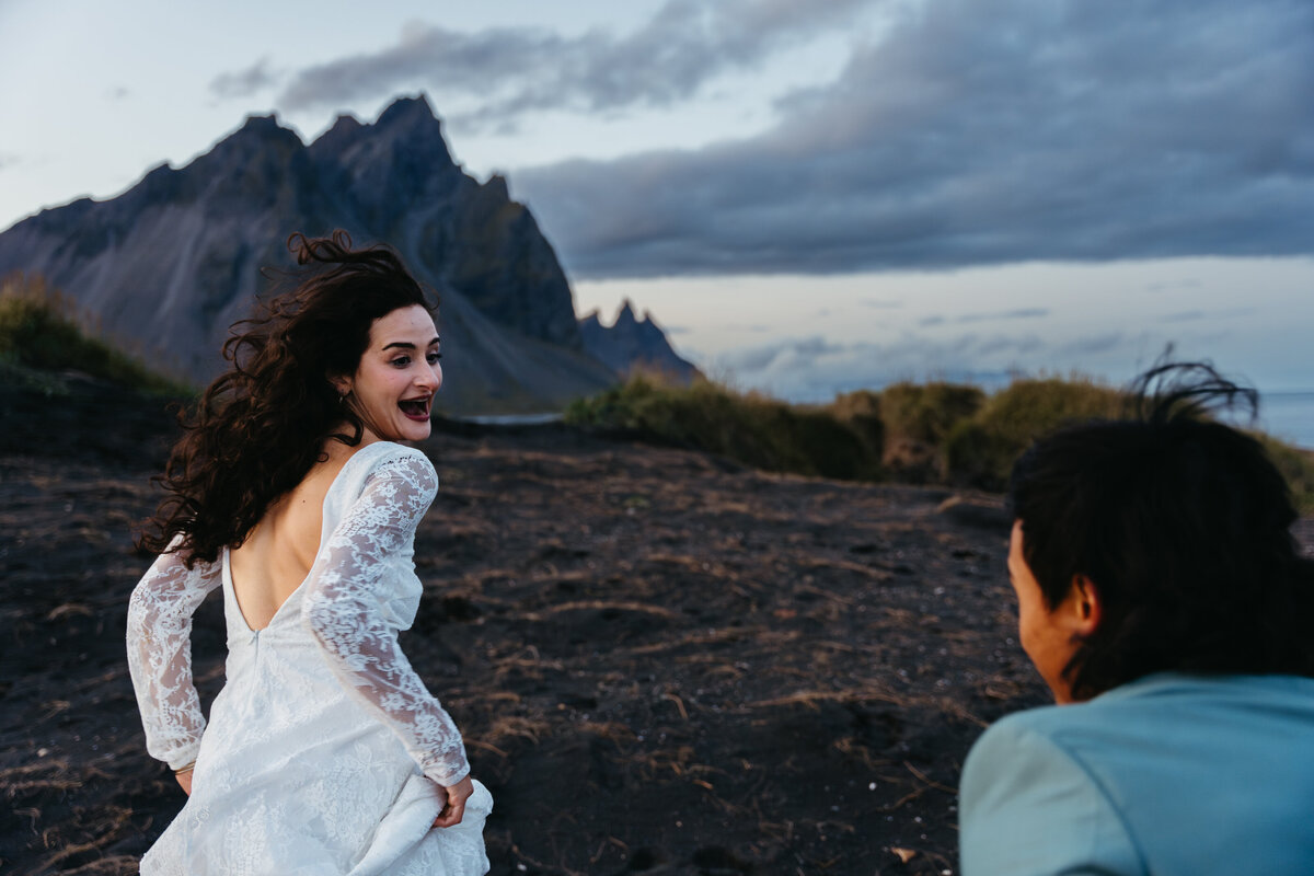 Stokksnes Beach Iceland Elopement