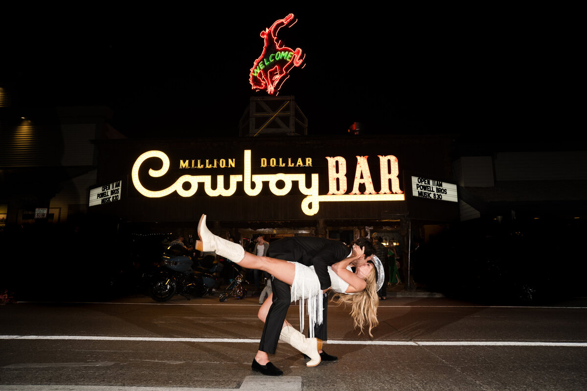 After party at the million dollar cowboy bar in jackson wyoming