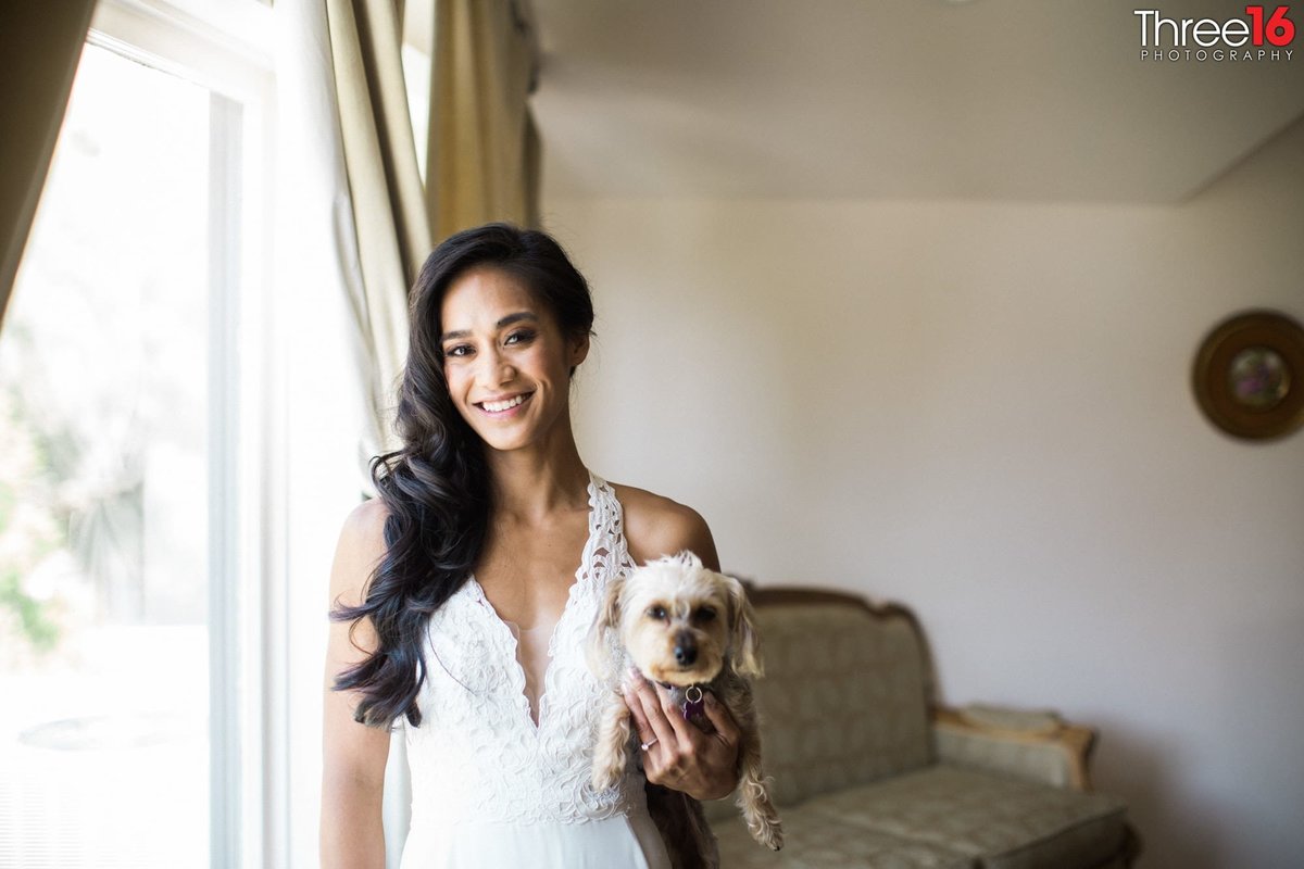 The Bride to be and her dog