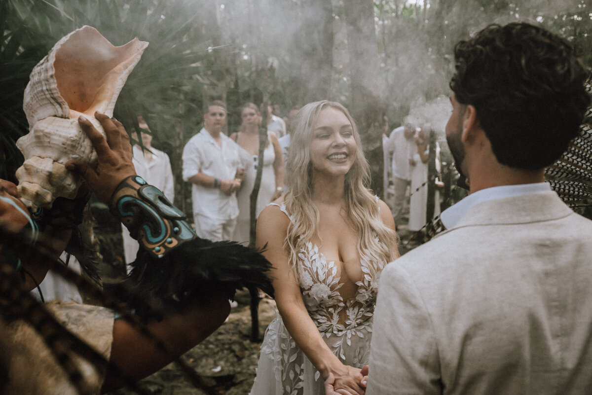 Mayan Wedding Ceremony at a Cenote in Tulum