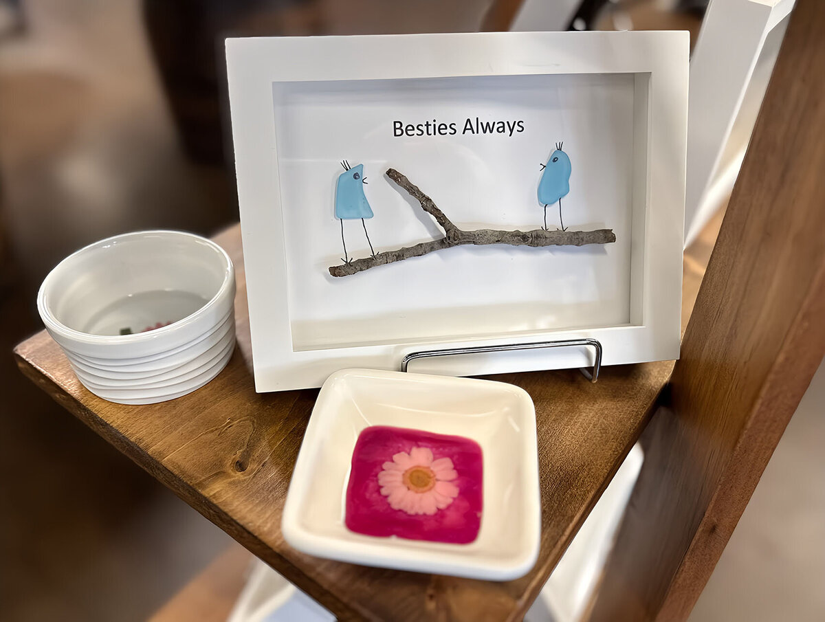 sea glass Besties Always bird frames