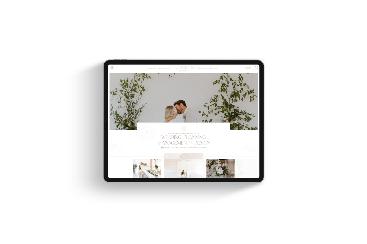 Custom Logo Brand and Showit Web Website Websites Design Designs Designer Designers for Event Planner Planners Wedding - With Grace and Gold - 14
