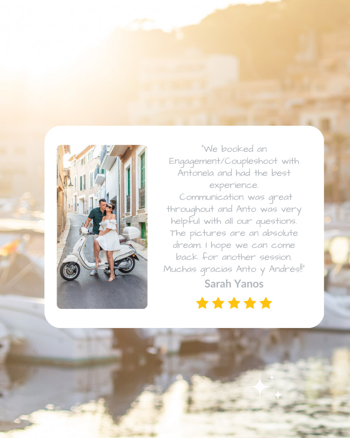 Reviews from clients-Antonela Moccia Mallorca Photographer