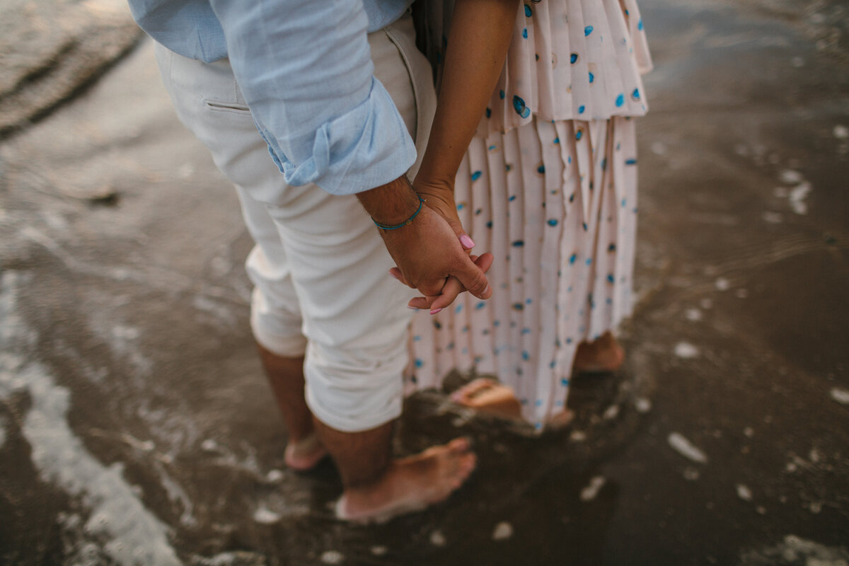 Engagement shoot at Saunton Sands in Devon