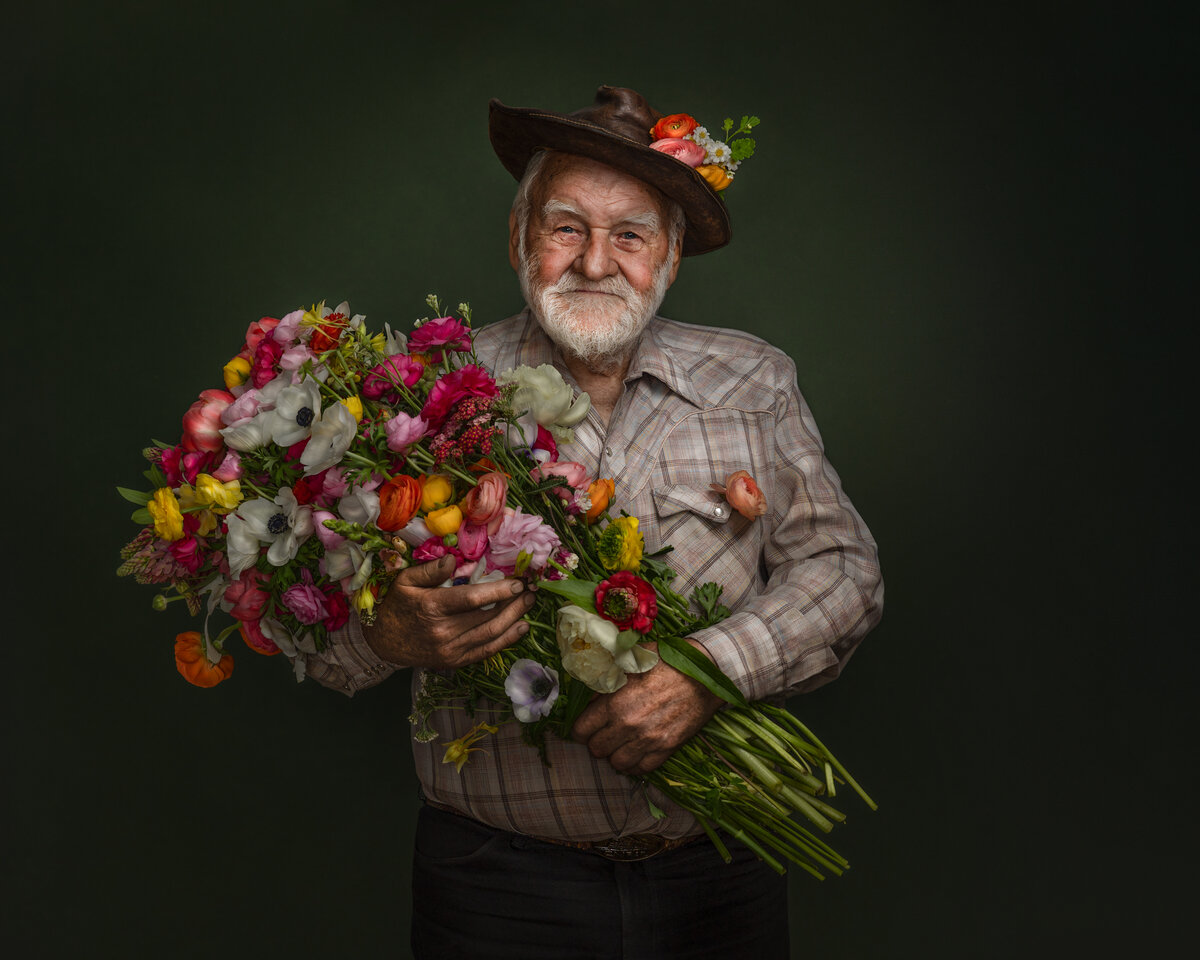 Doug and his Flowers