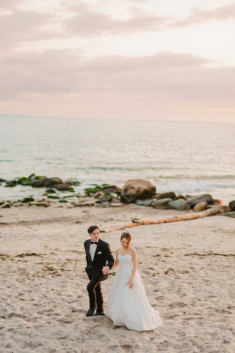 CT beach wedding photos