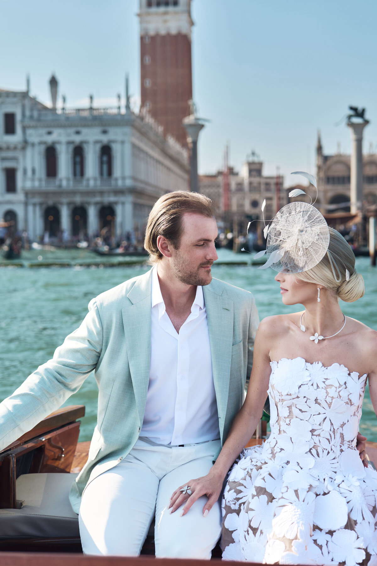 Ryan Pulock adn wife Danielle before their wedding in Venice