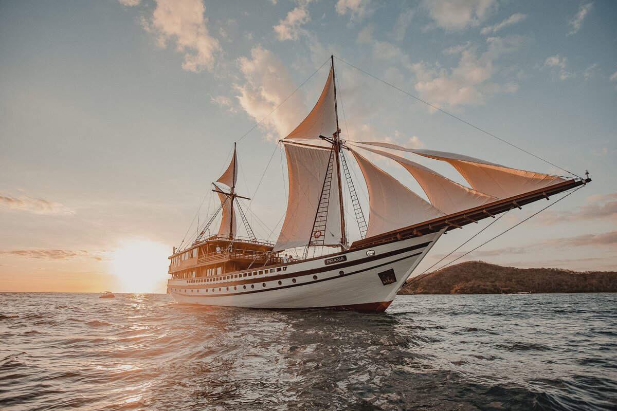 Encounter sheer bliss and elegance as you sail through Indonesia's turquoise waters on this remarkable luxury yacht.