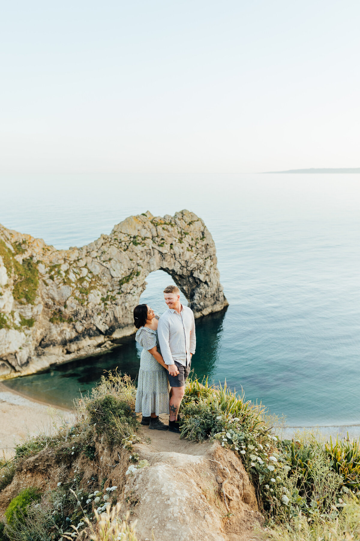 Durdle Door Engagement Photoshoot - Dorset Wedding Photographer, Aimee Joy Photography-120