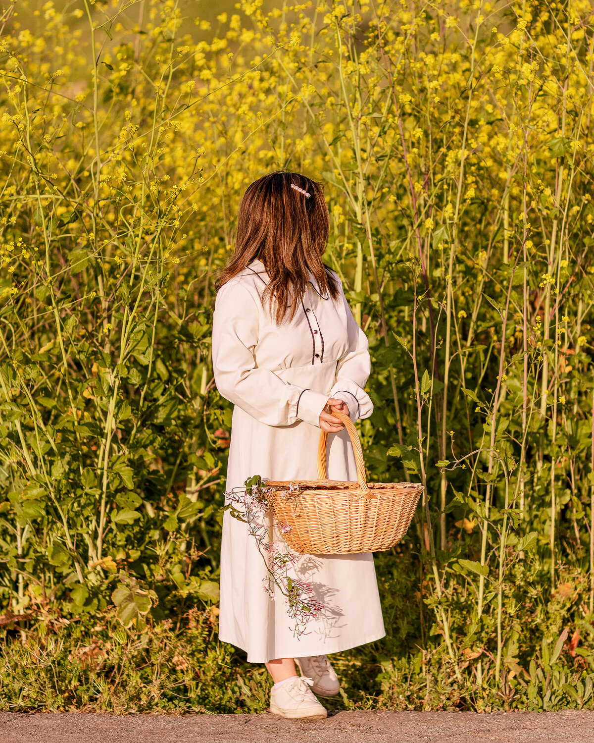 Yellow Flowers Basket Ashley (6)