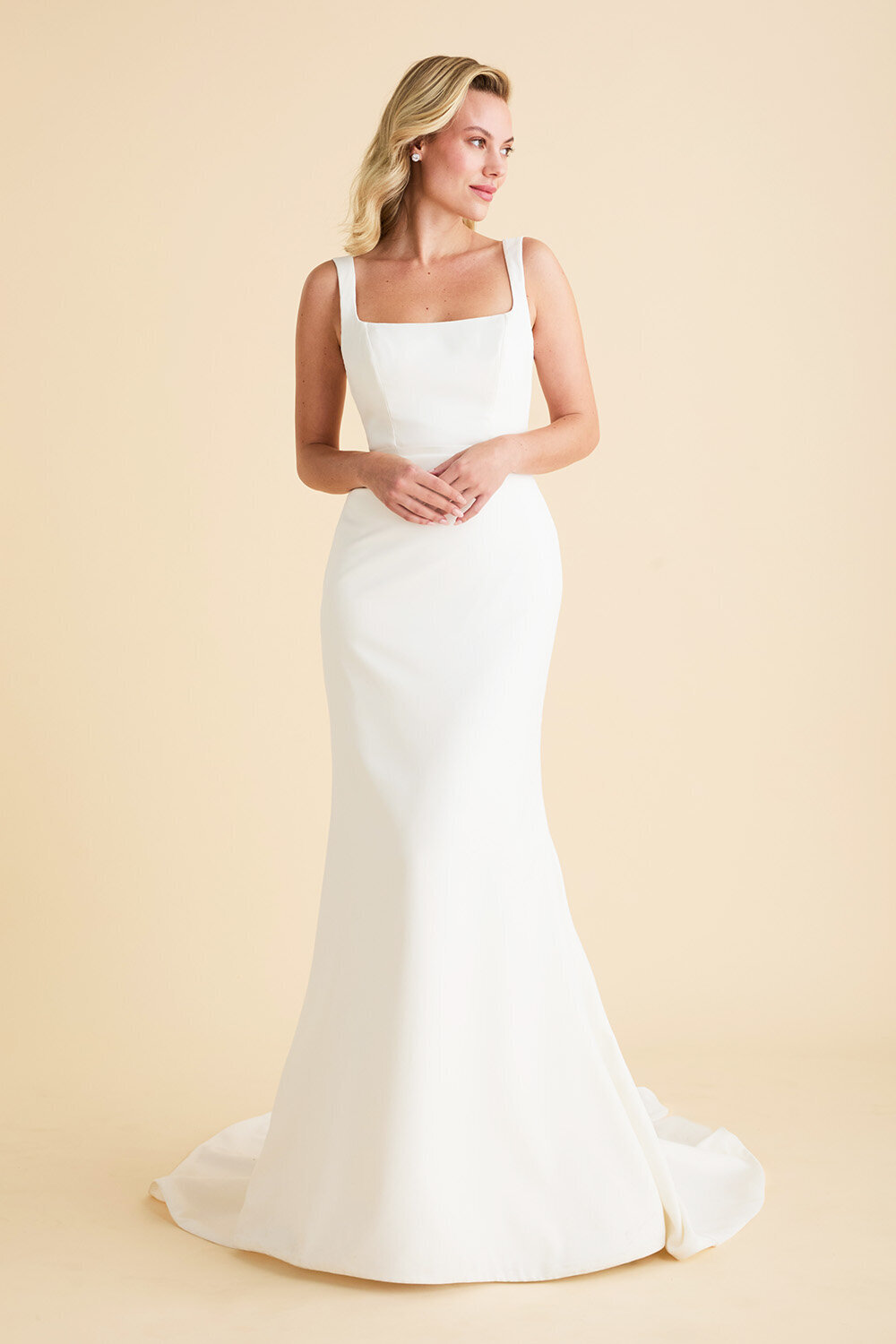 Fitted Crepe Wedding Dress