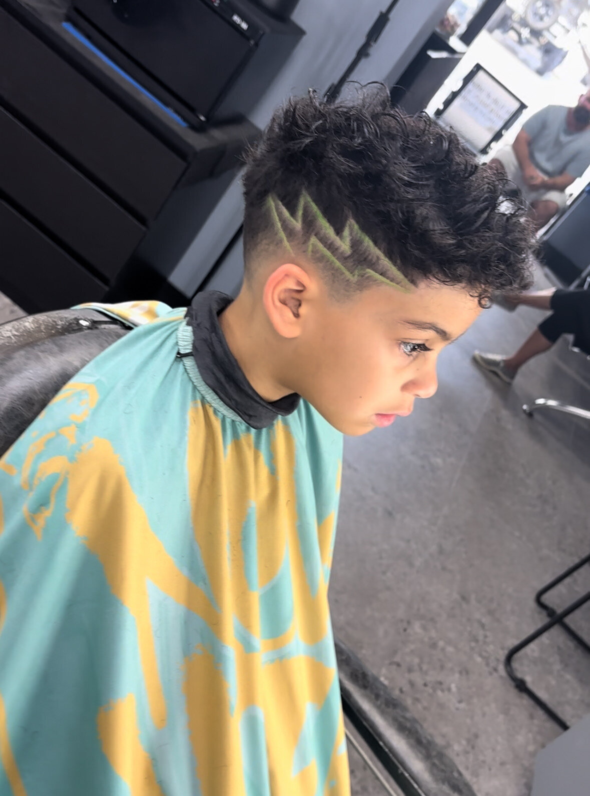low drop fade with design